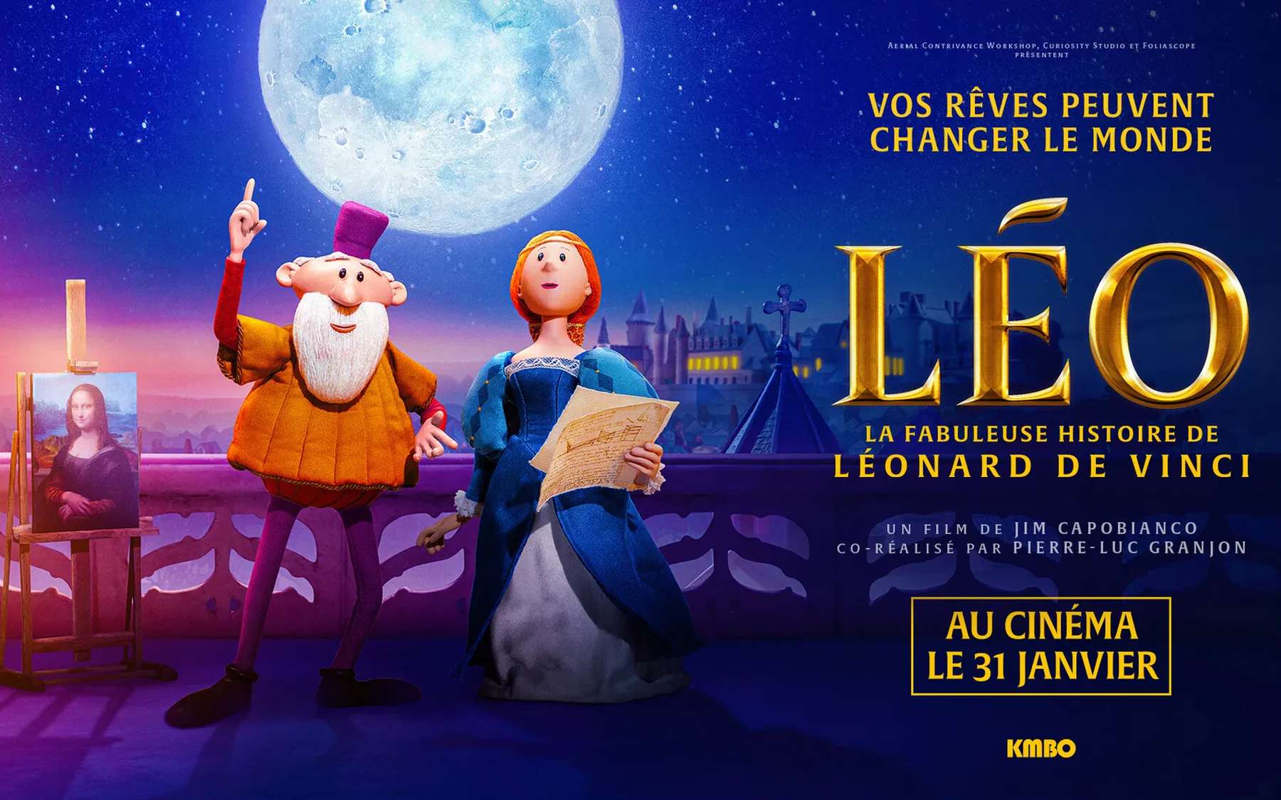 Les machines de Léonard de Vinci en animation époustouflante dans le film Léo !