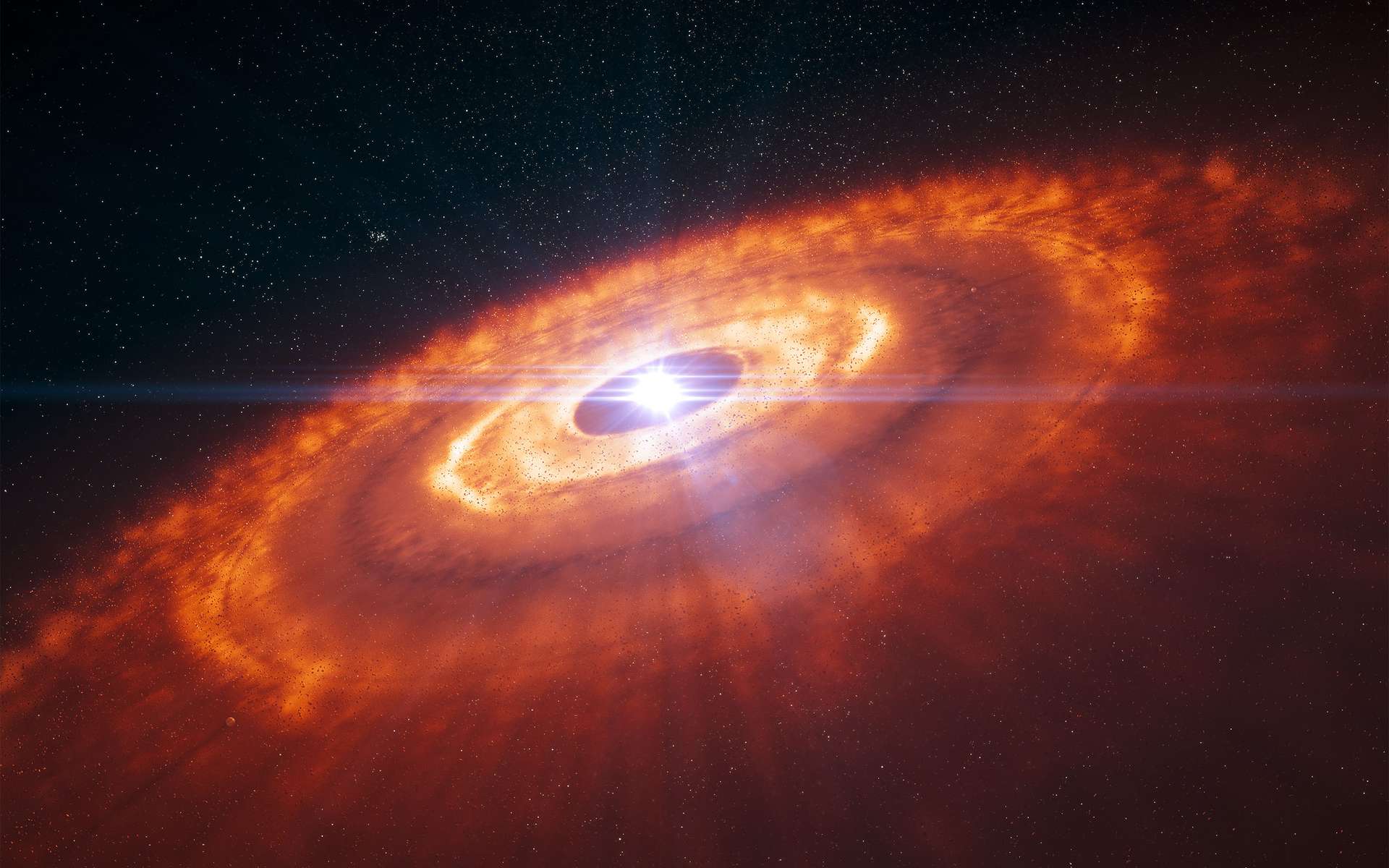 Le télescope James-Webb découvre des molécules « jusque-là inconnues dans les disques protoplanétaires »