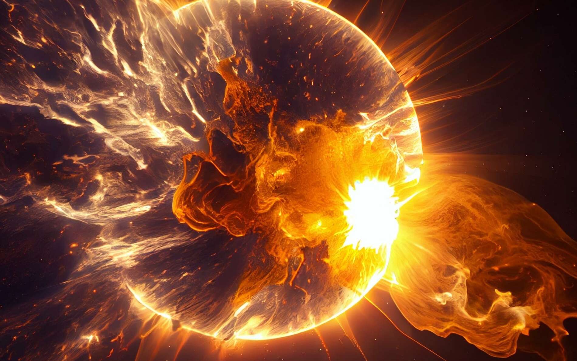 Les super-éruptions du Soleil auraient accéléré l'apparition de la vie sur Terre