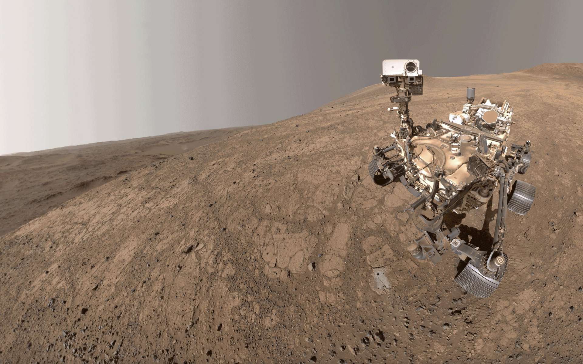 Un détail incroyable s'est glissé derrière ce rover quand il prenait un selfie sur Mars !