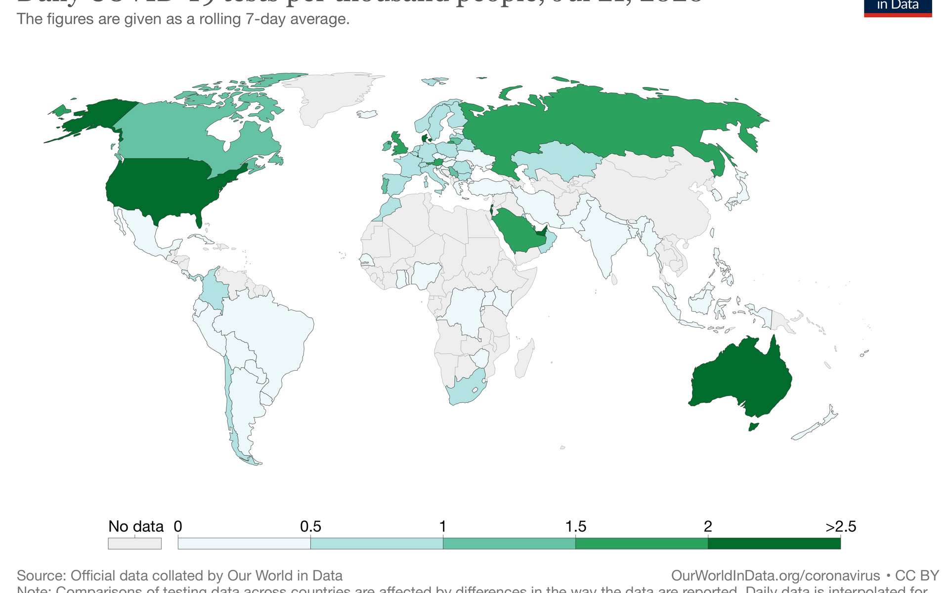 Coronavirus : quels pays pratiquent le plus de tests ?