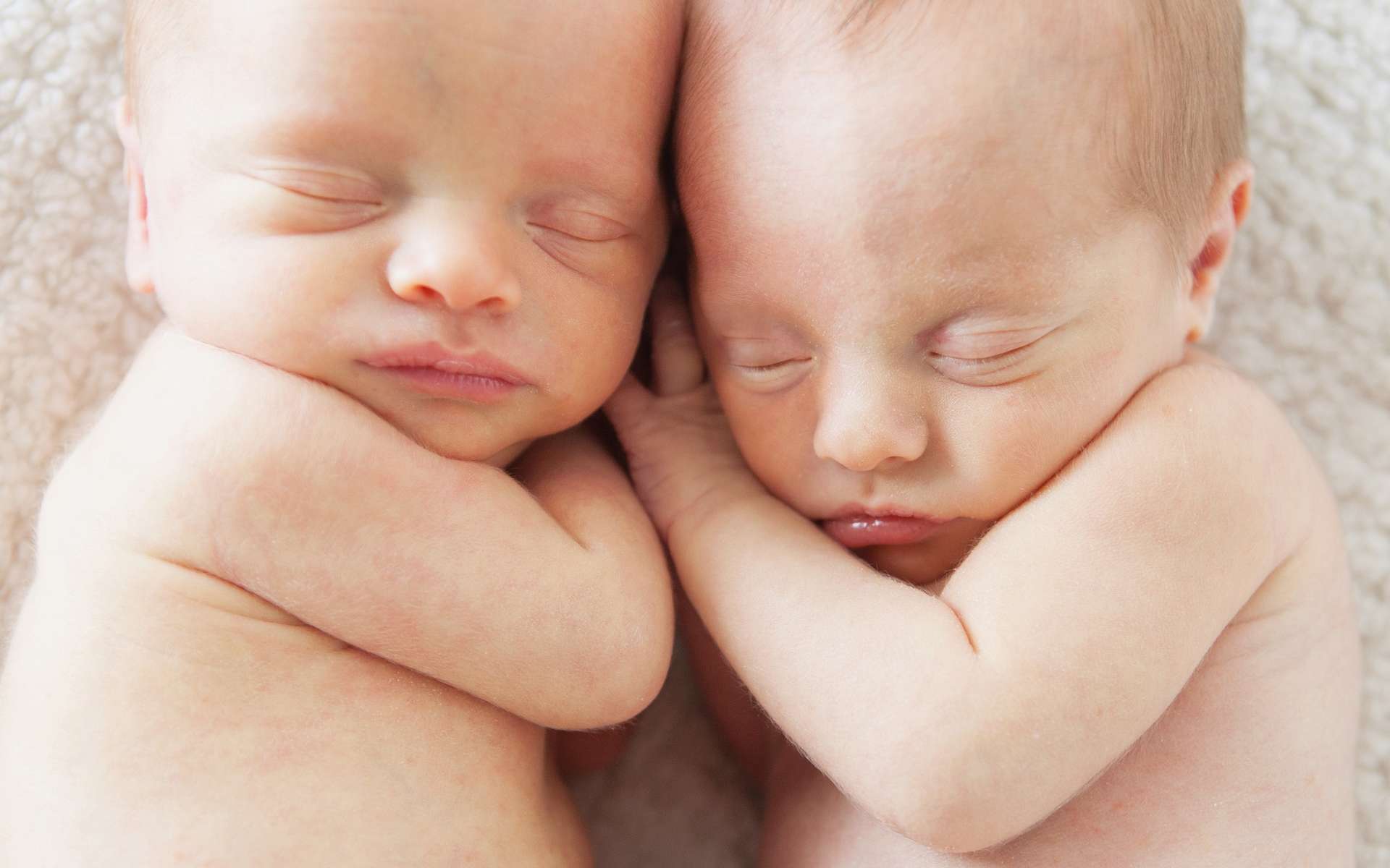 Deux jumeaux peuvent avoir deux pères différents mais la situation est exceptionnelle. Il existerait une dizaine de cas de ce genre dans le monde. © Julie Campbell, Shutterstock