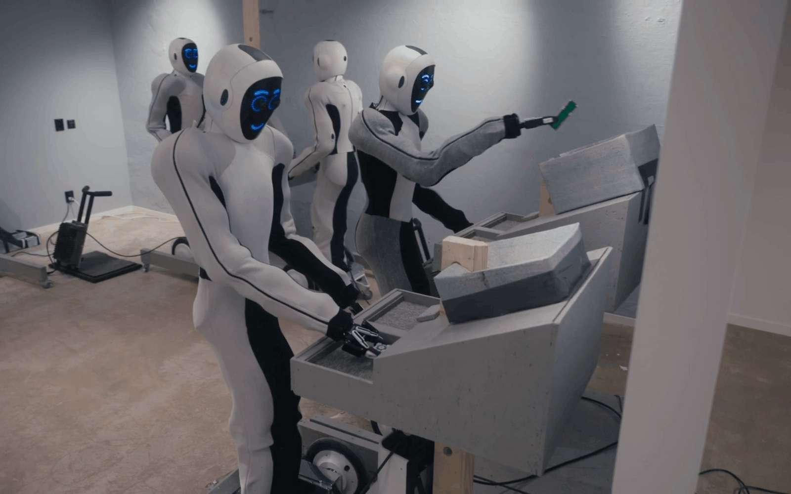 Regardez les robots humanoïdes Eve en action dans une vidéo un peu surréaliste