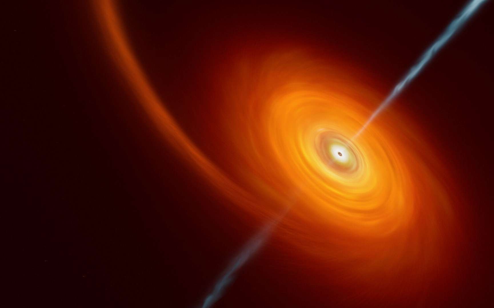 Le VLT a observé la plus lointaine destruction connue d'une étoile par un trou noir