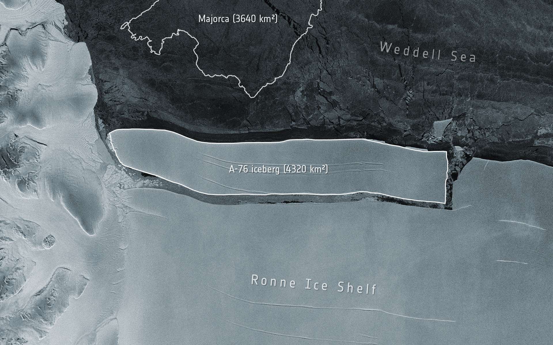 Le plus grand iceberg du monde vient de se détacher au large de l'Antarctique