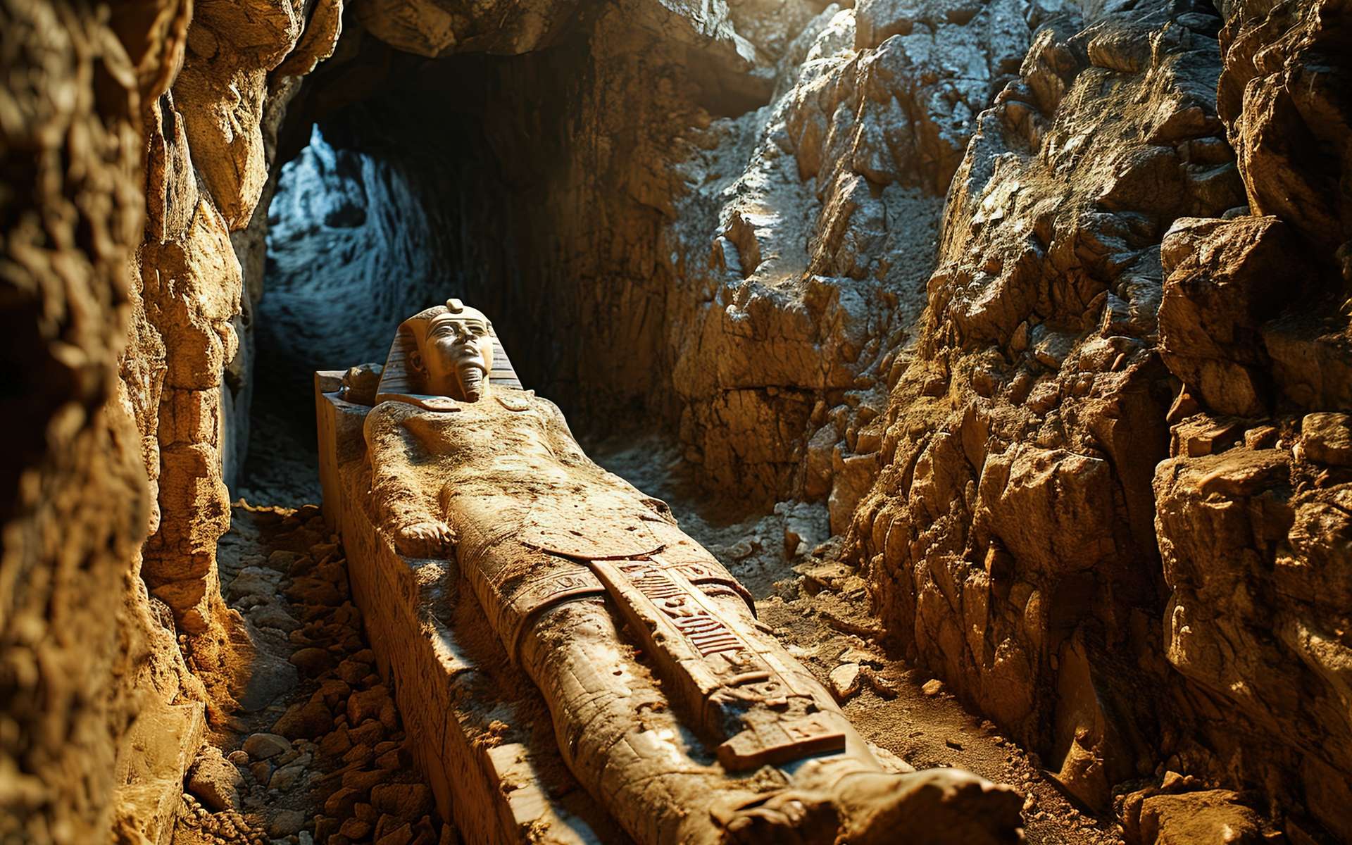 Un prestigieux tombeau cachait une momie avec une langue d'or en Égypte