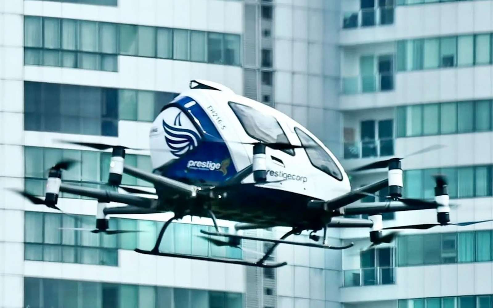 Ehang sait comment doubler l'autonomie en vol d'un eVTOL