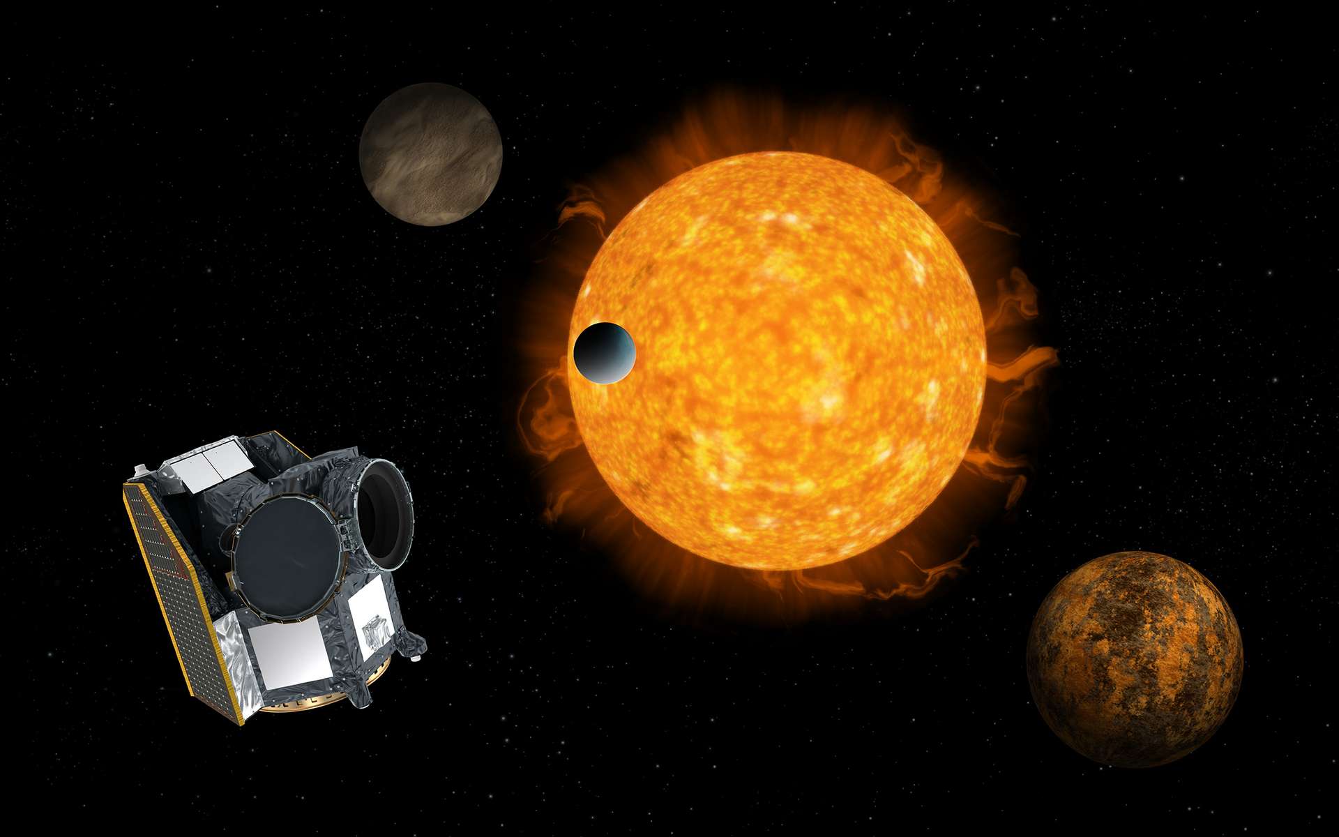 Exoplanètes : Cheops sur la piste des mystérieuses mini-Neptunes