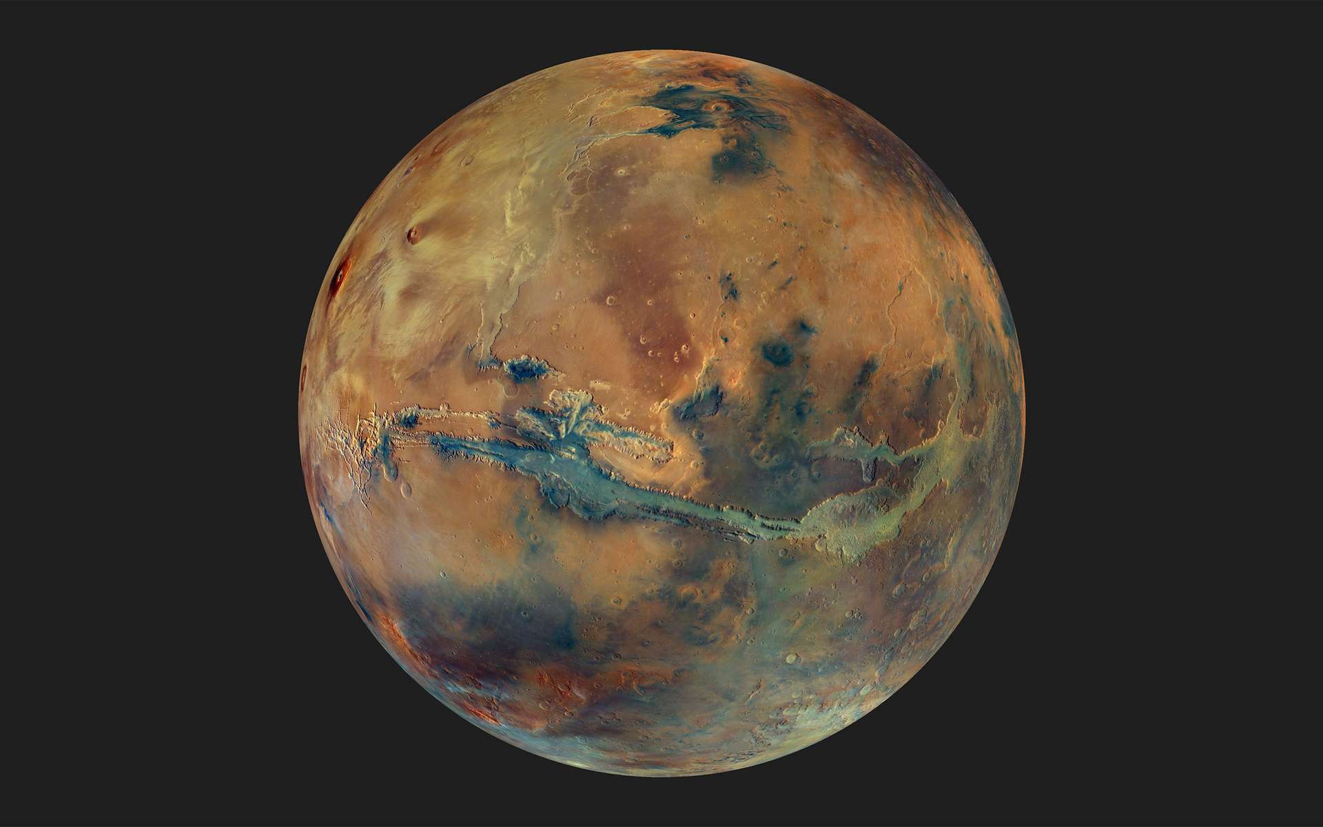Une image spectaculaire et inédite de Mars pour célébrer les 20 ans de la sonde Mars Express
