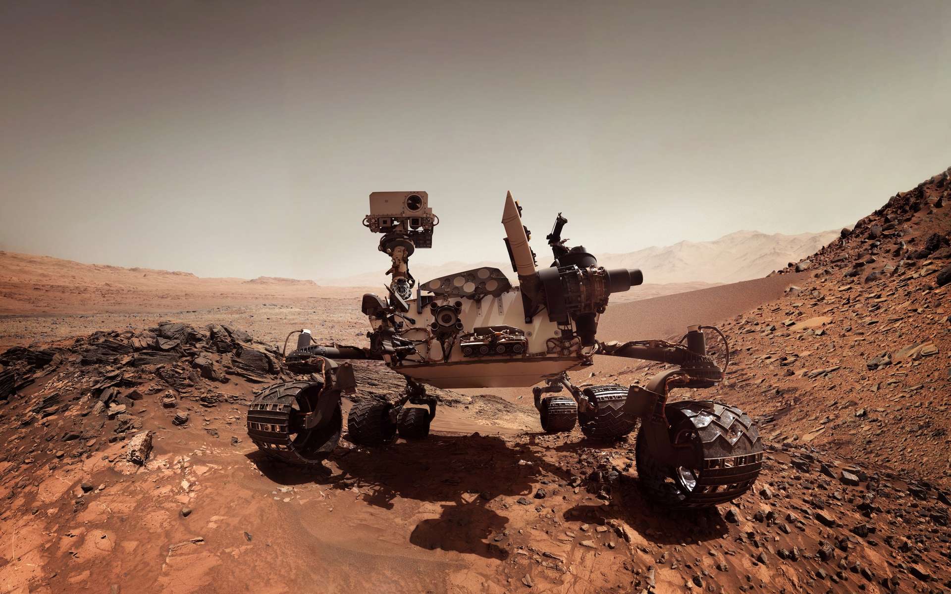 Illustration de Perseverance sur Mars. © Tryfonov, Adobe Stock