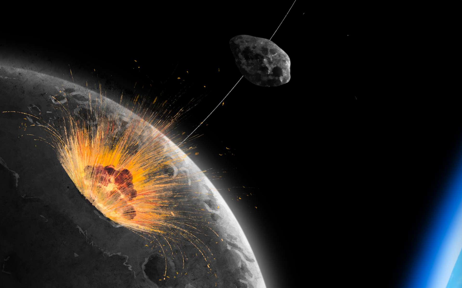 L'astéroïde sur lequel va se poser la Chine serait un morceau arraché à la Lune !