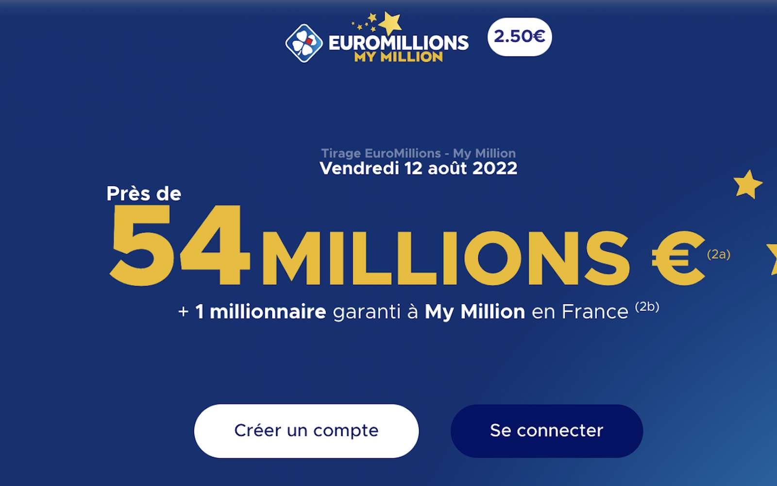 Ne manquez pas le jackpot EuroMillions FDJ de 54 millions € à gagner ce soir. (Source : FDJ.fr)