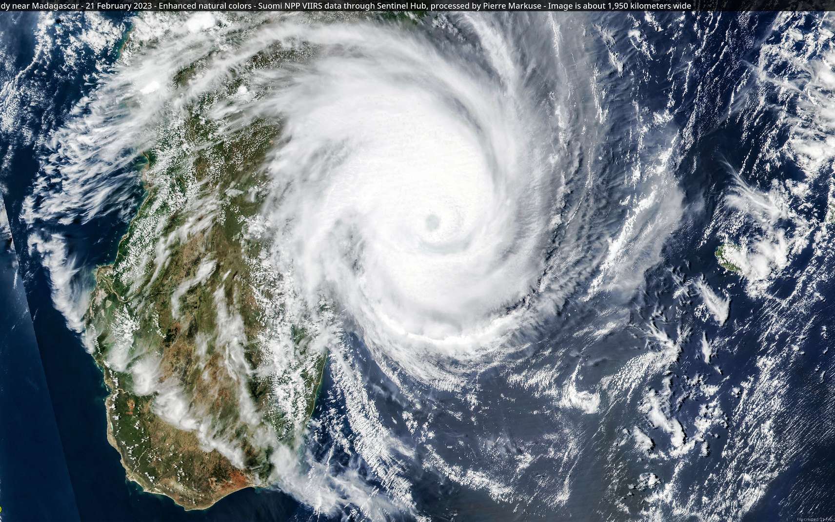 Le cyclone Freddy est le plus long de l'histoire des relevés météo