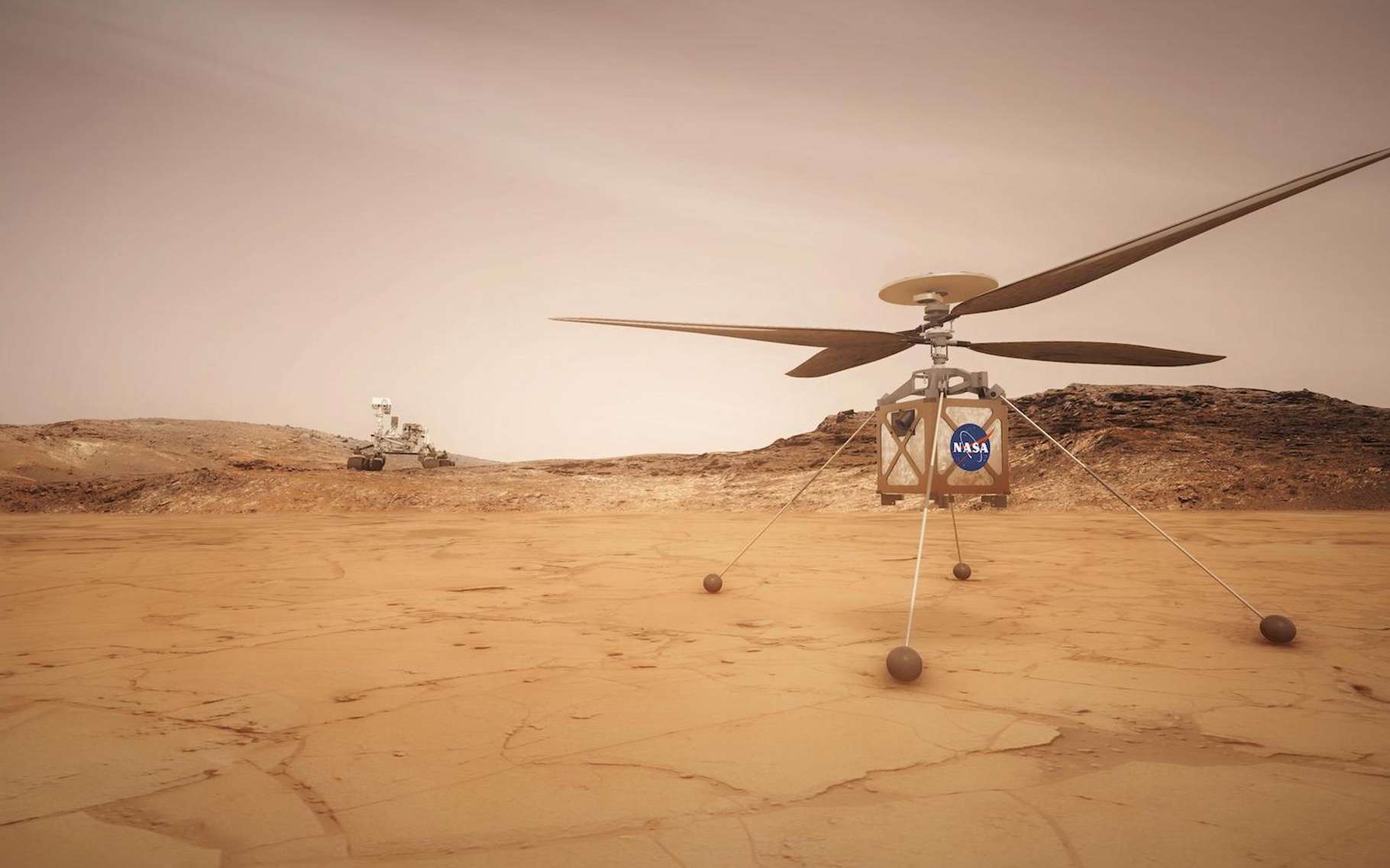 Vidéo : le déploiement sur Mars d'Ingenuity, l'hélicoptère qui accompagne Perseverance