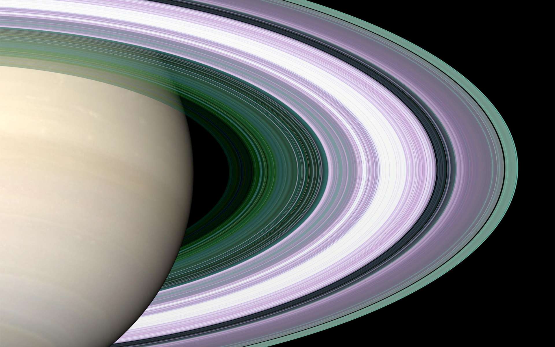 Les anneaux de Saturne sont la structure du Système solaire qui fascinent le plus. Vers 2017, la sonde Cassini devrait s'en approcher comme jamais auparavant et fournir de nouveaux éclairages sur l'histoire de leur formation et leur composition. © Nasa / JPL
