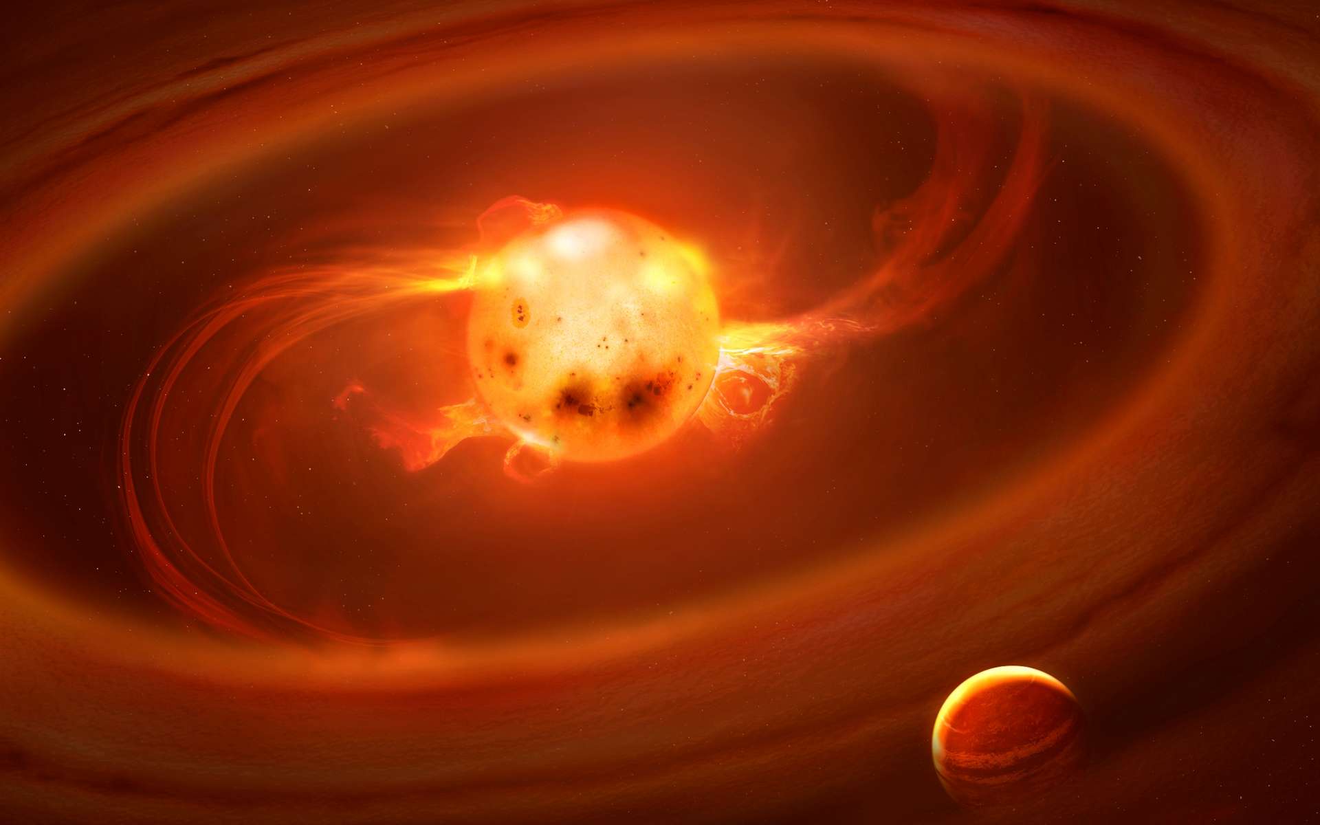 La fin du mystère de FU Ori, l'étoile qui fait des éruptions 1 000 milliards de fois plus fortes que le Soleil ?