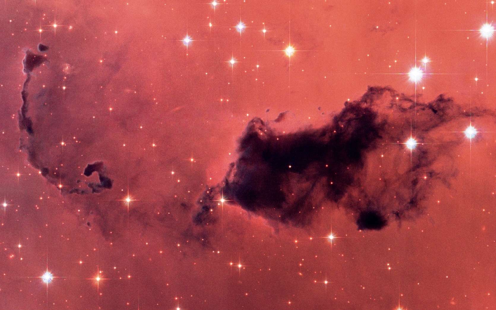 Globules de Bok situés dans la nébuleuse NGC 281 vus par Hubble. © Nasa, Esa