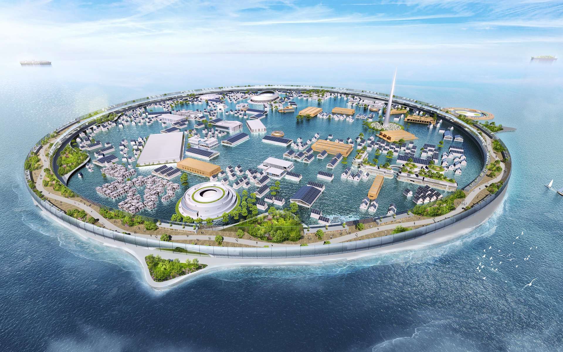 Voici Dogen City, une ville flottante révolutionnaire et durable qui va devenir réalité en 2030