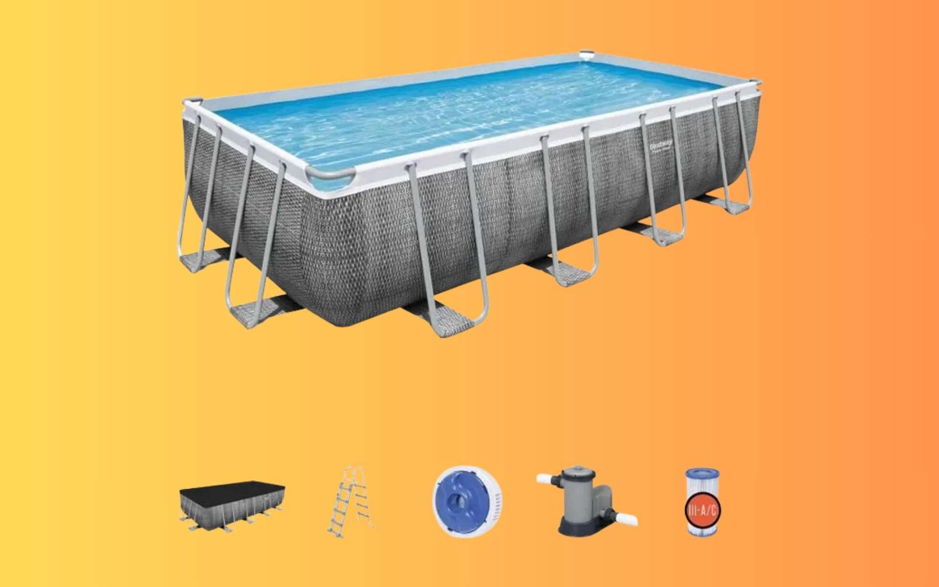 Grâce à une remise de 200 ¬, cette piscine tubulaire et familiale devient le bon plan de l'été !