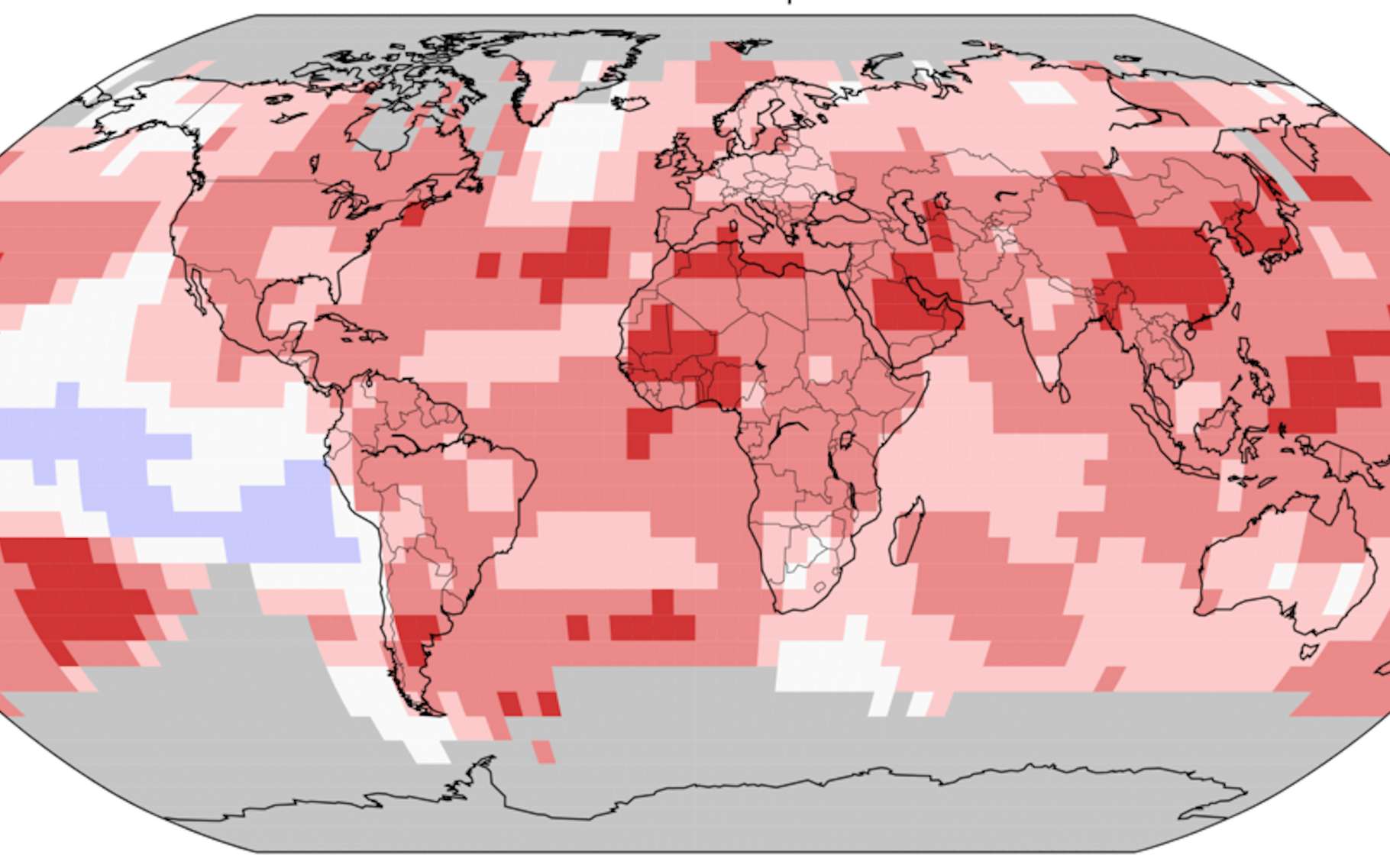 Les données de la Nasa et celles de la NOAA viennent confirmer celles du service Copernicus de surveillance de l’atmosphère dans le cadre du changement climatique (C3S). Le réchauffement climatique se poursuit avec une année 2021 encore parmi les plus chaudes jamais enregistrées. © NOAA
