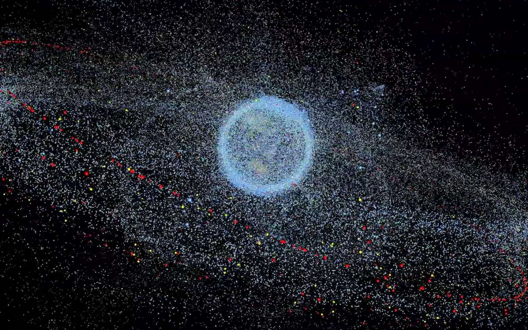 L'ESA recense près de 30.920 débris à être traqués par le réseau de surveillance de l'espace. © ESA