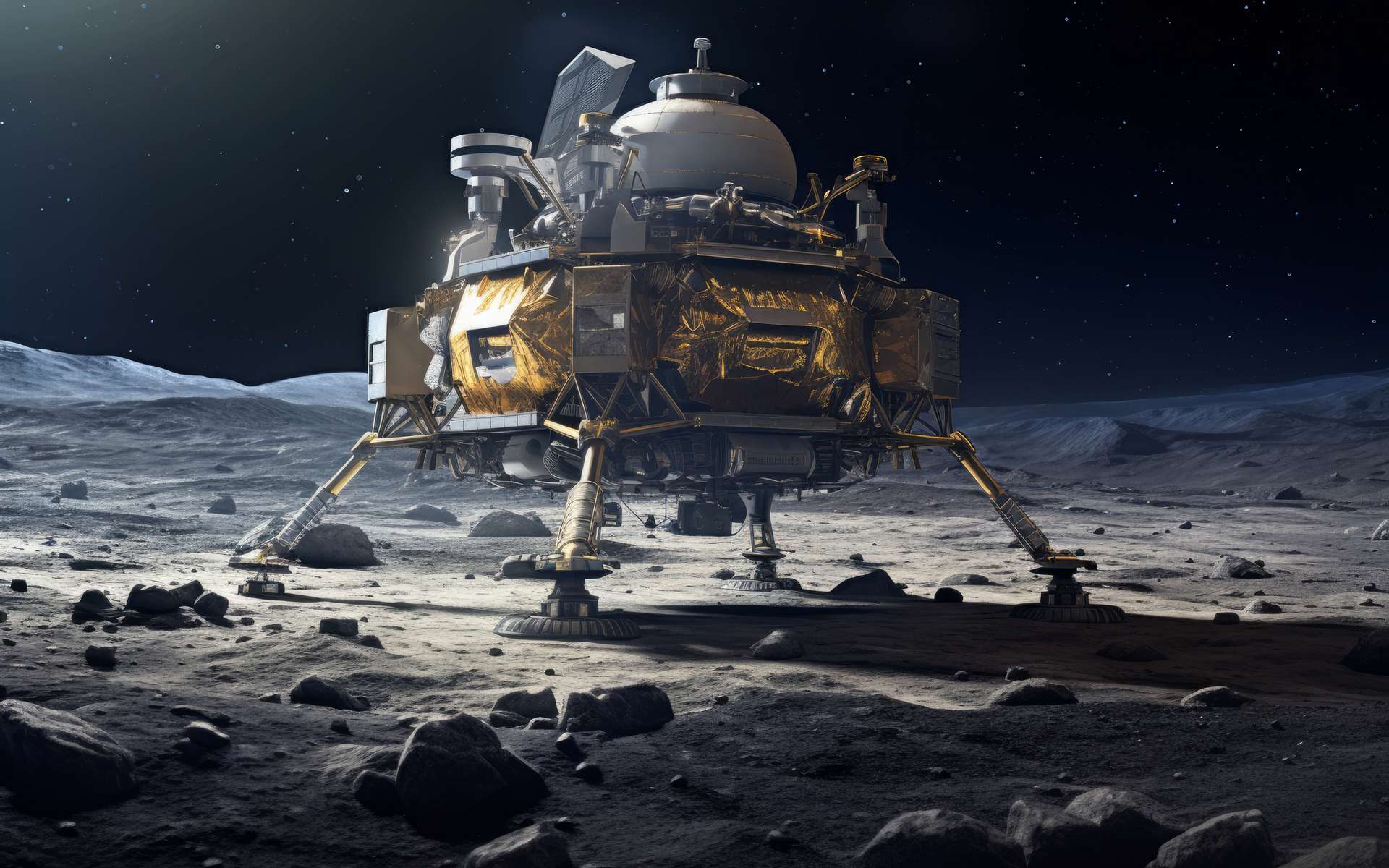 Chandrayaan 3 : l'Inde découvre du soufre près du pôle sud lunaire