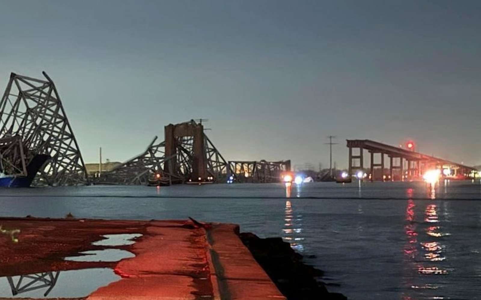 Ce que l'on sait sur l'effondrement spectaculaire du pont de Baltimore