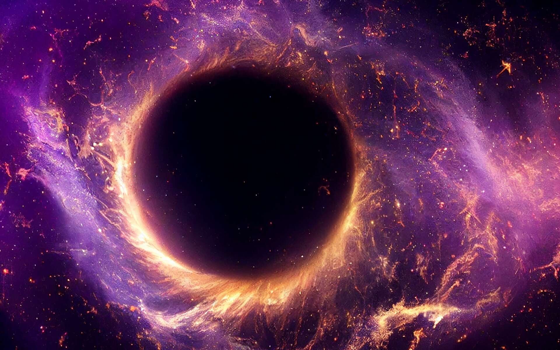 Une étoile malchanceuse, 3 fois plus massive que le Soleil, anéantie par un trou noir géant
