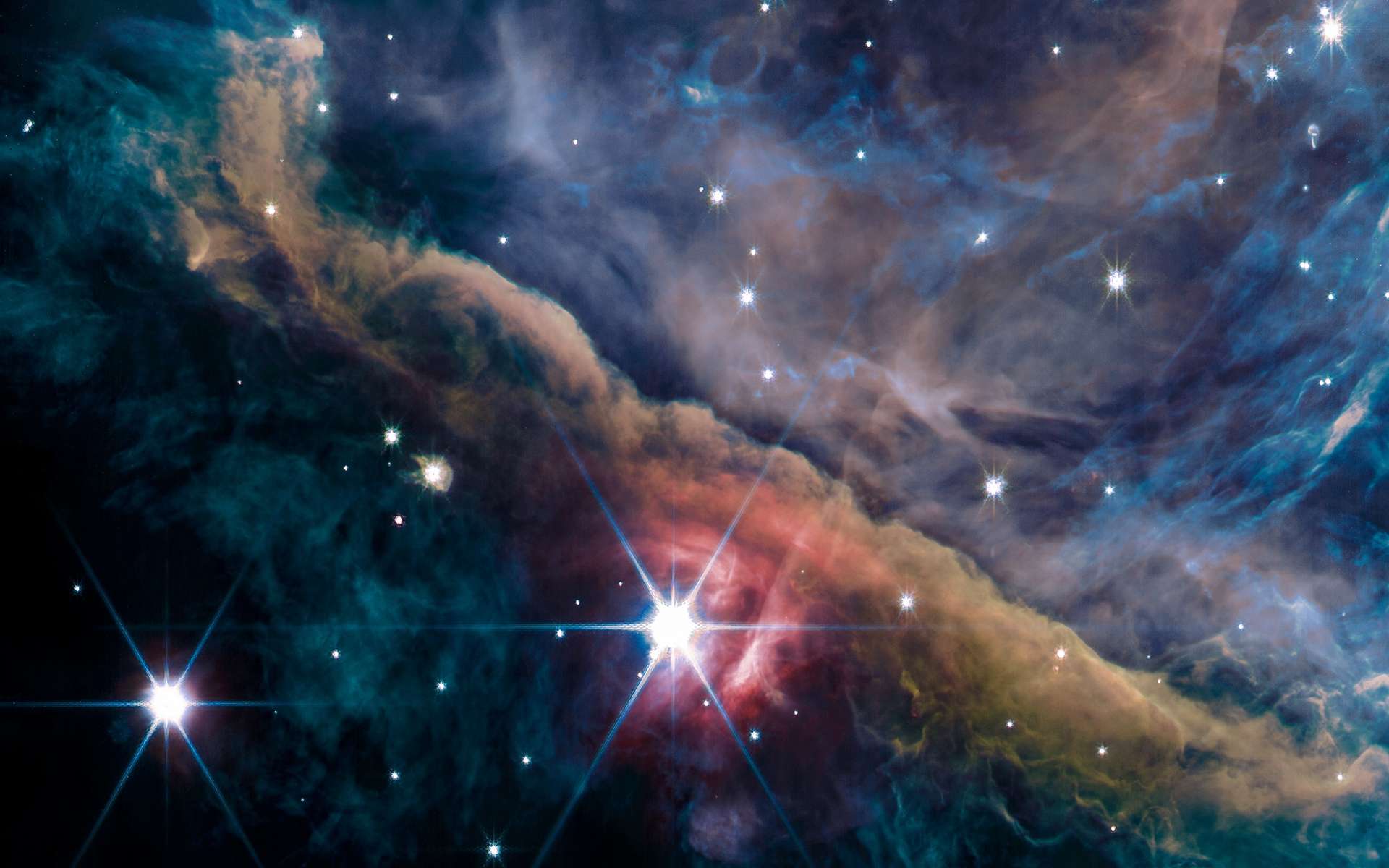 James-Webb nous envoie des images sublimes de la nébuleuse d'Orion, le berceau d'étoiles le plus proche de la Terre