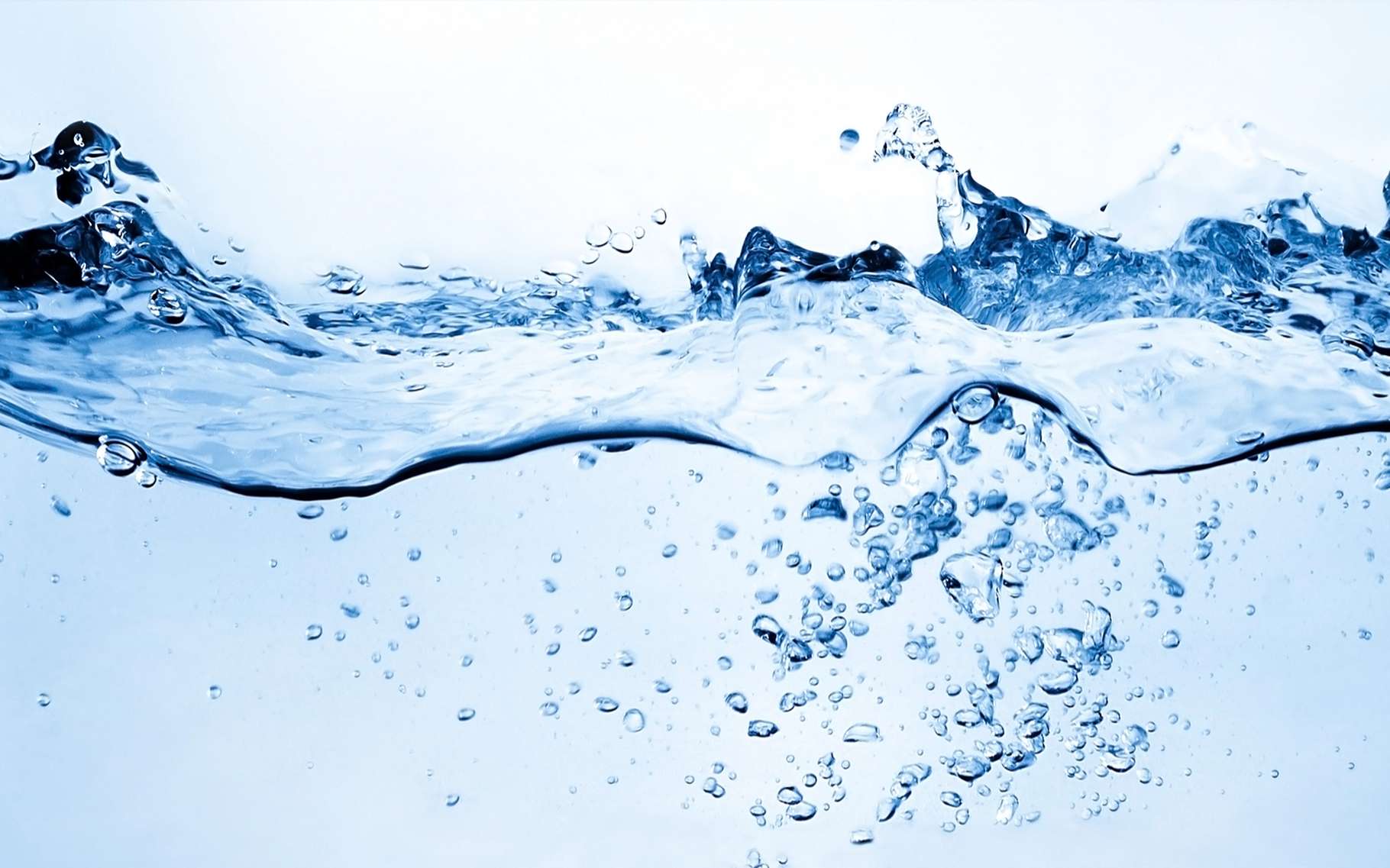 Ce sont les liaisons hydrogène qui donnent à l’eau ses propriétés particulières. © robert_s, Shutterstock