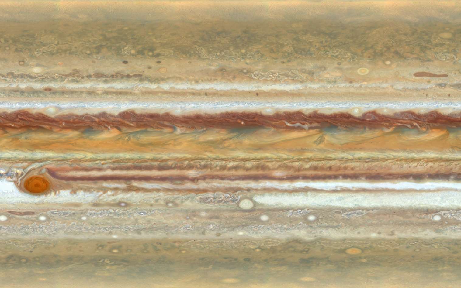 30 ans d'Hubble : retour sur les tempêtes de Jupiter