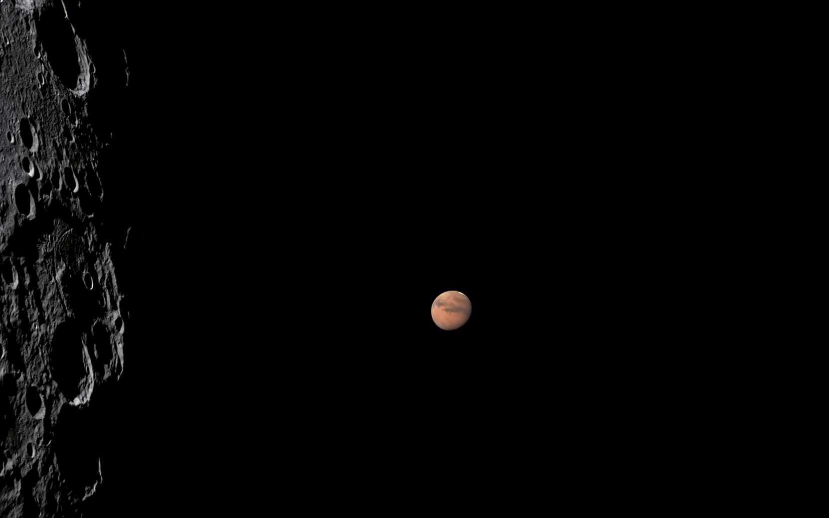 Mars se lève vers 21 h et brille autant que Jupiter