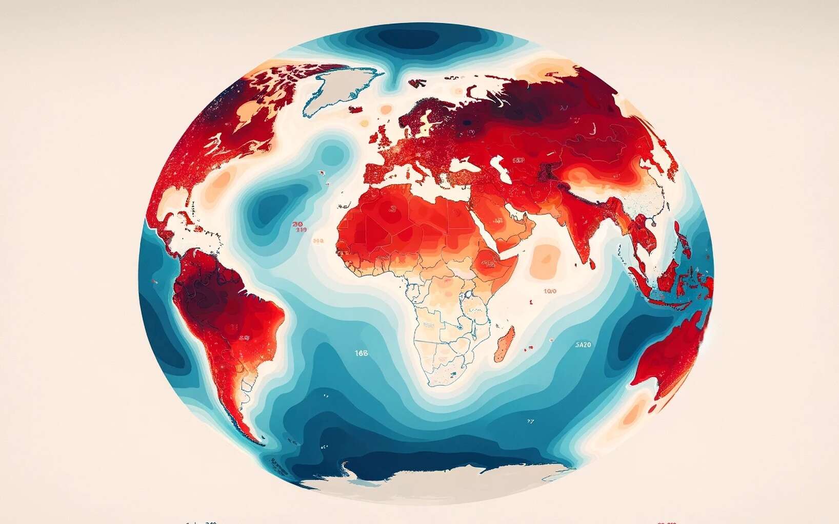 Cet atlas montre les hausses de températures vertigineuses à venir dans le monde d'ici 2100