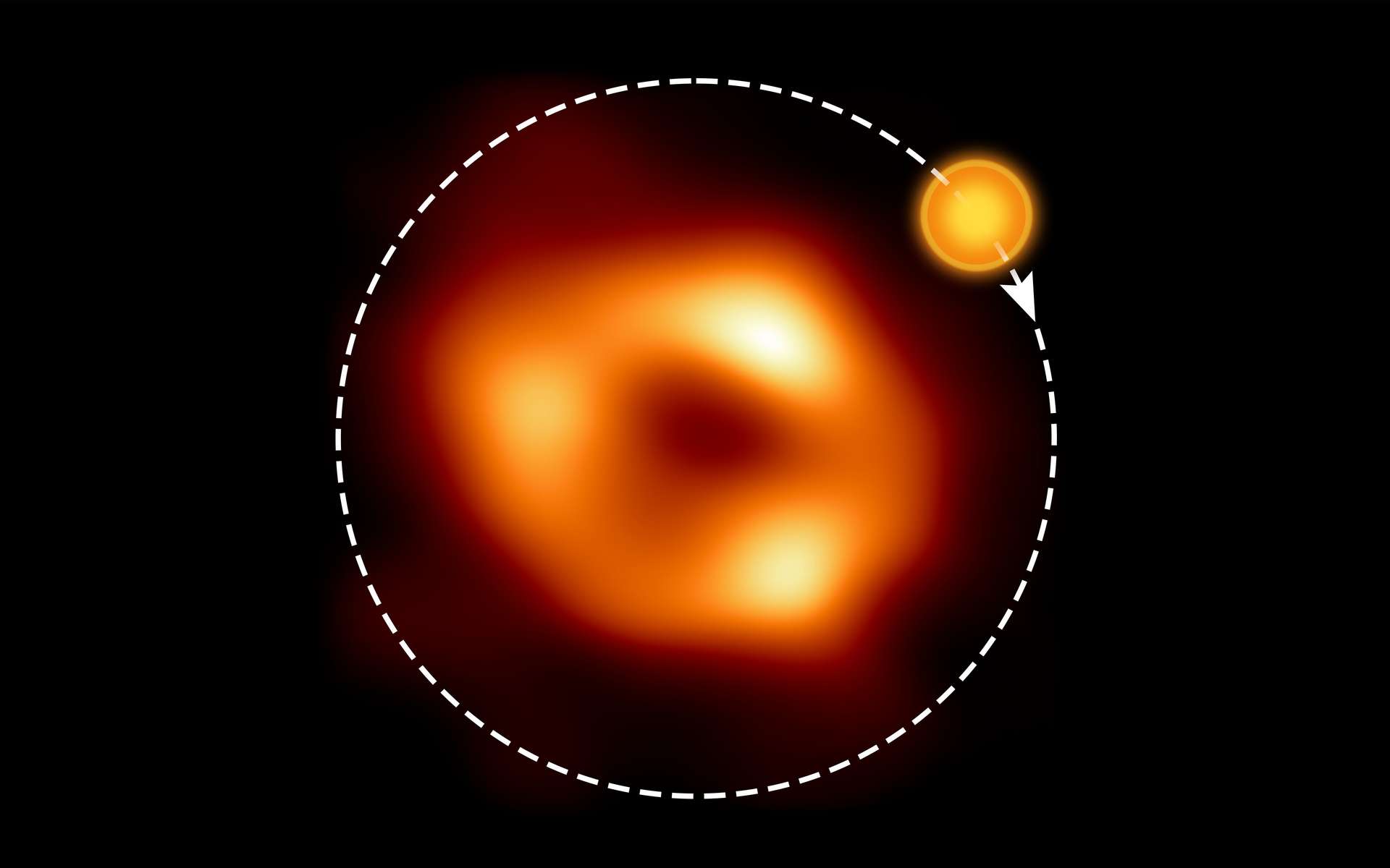 Une bulle de gaz « incandescente » circule autour du trou noir géant de la Voie lactée à une vitesse vertigineuse
