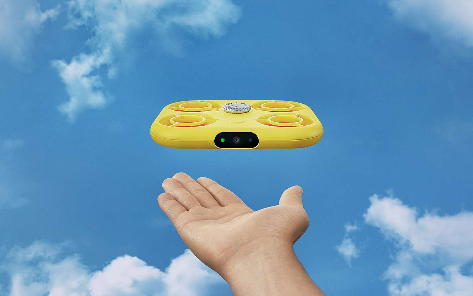 Le nouveau drone Pixy de Snapchat ne pèse que 101 grammes. © Snap Inc.