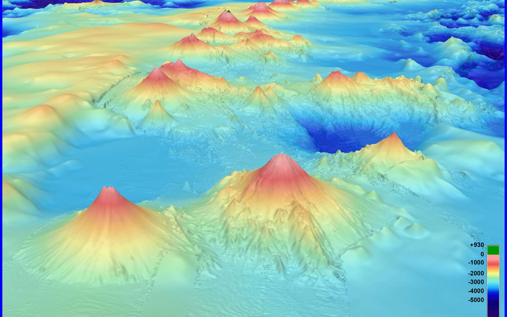 Une imposante montagne découverte sous les eaux du Pacifique