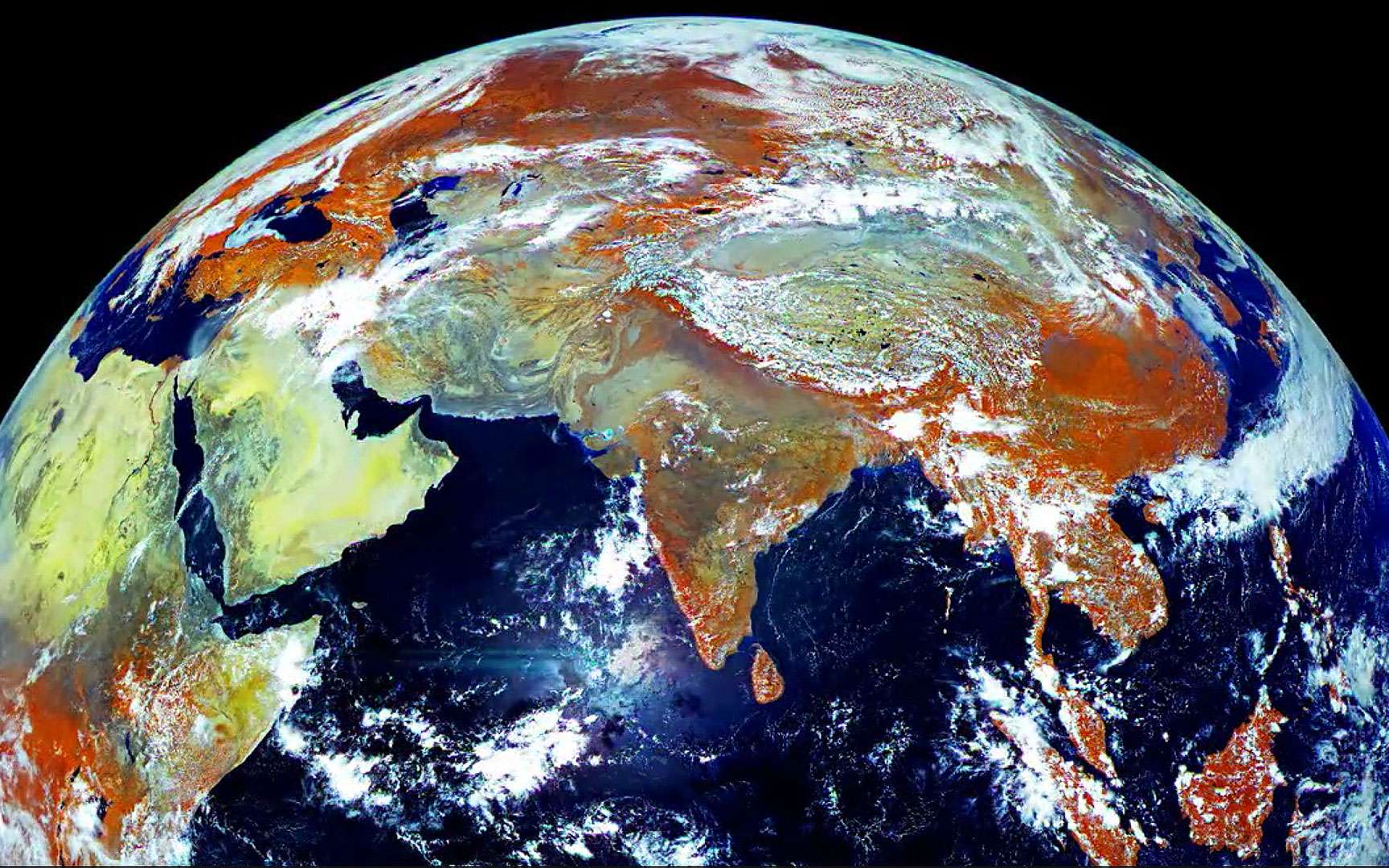 Земной шар вид из космоса