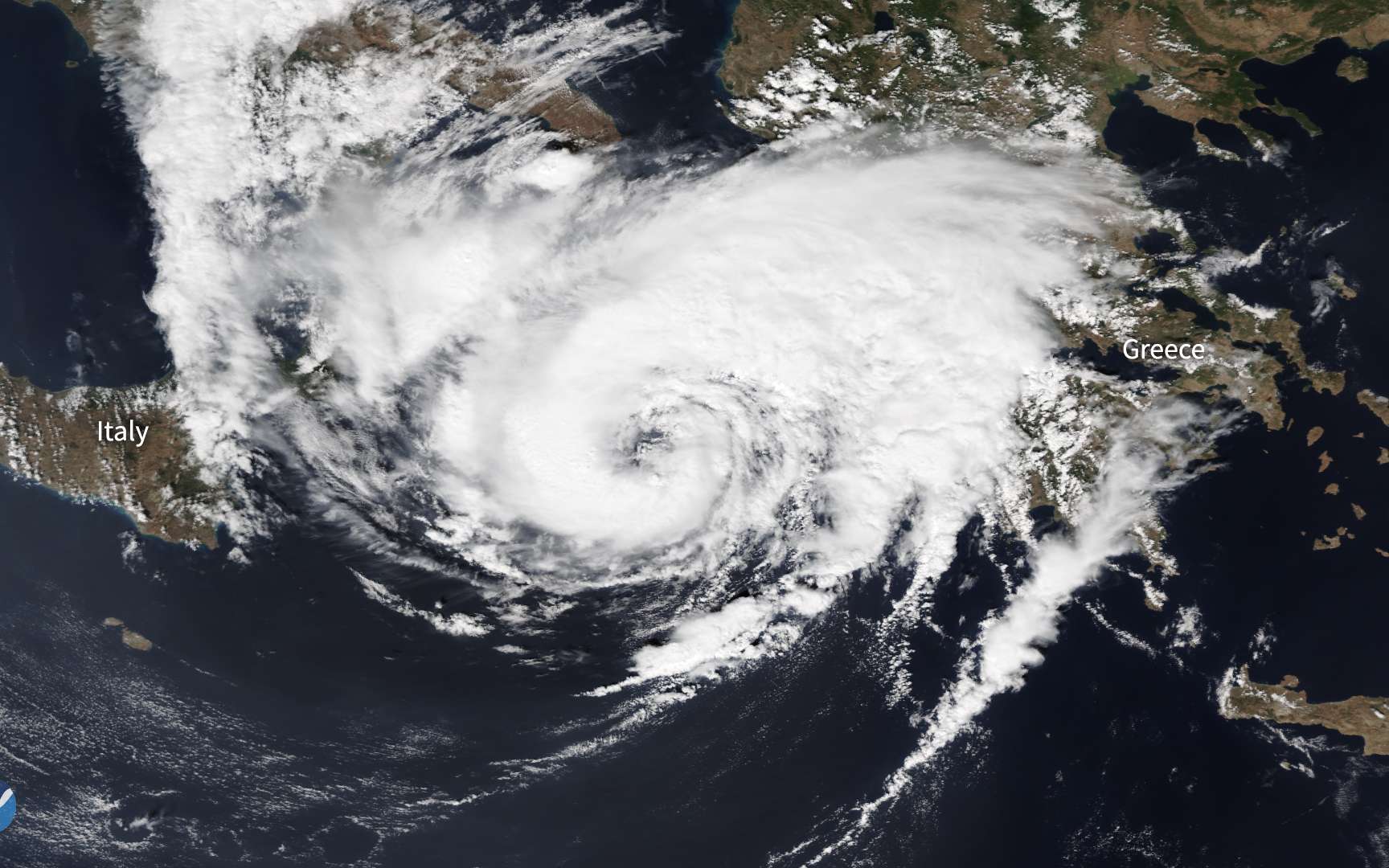 Phénomène météo extraordinaire : l'ouragan méditerranéen ou medicane