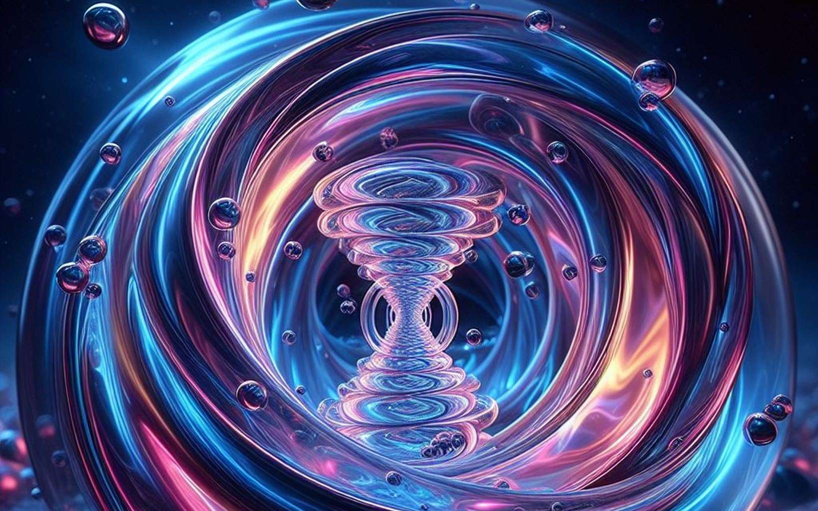 Un tourbillon quantique dans l'hélium simule les trous noirs en rotation