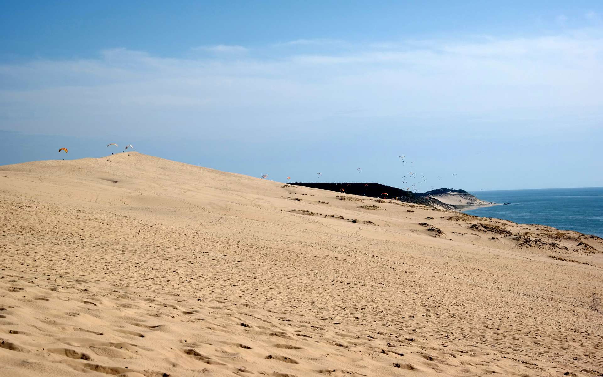 La dune du Pilat, plus haute dune d'Europe. © Parrad.adrien, Wikimedia Commons, CC by-sa 4.0