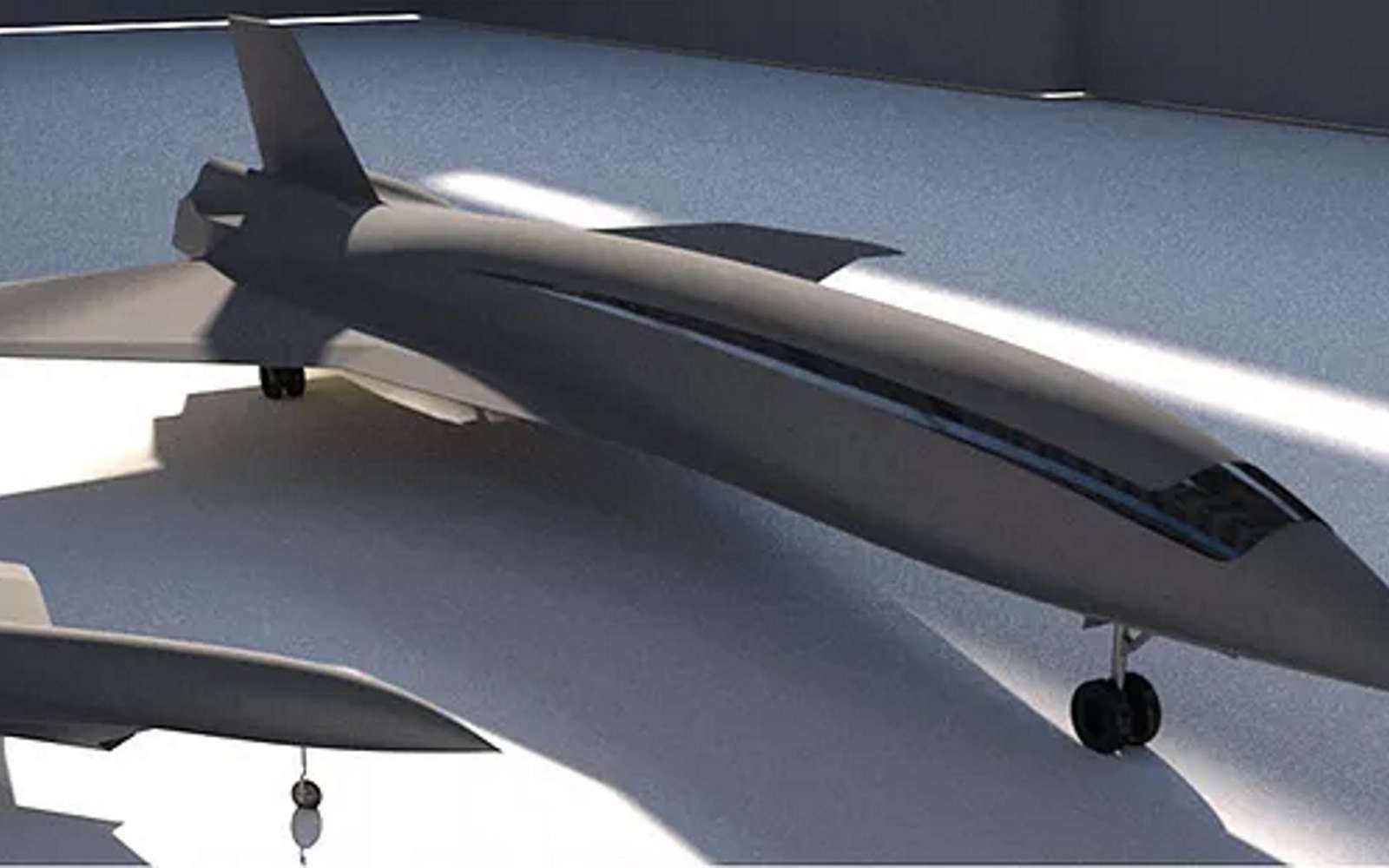 Pour le moment, l’avion hypersonique de Hermeus Corporation n’est qu’un concept. Son développement devrait prendre une dizaine d’années selon l’avionneur. © Hermeus