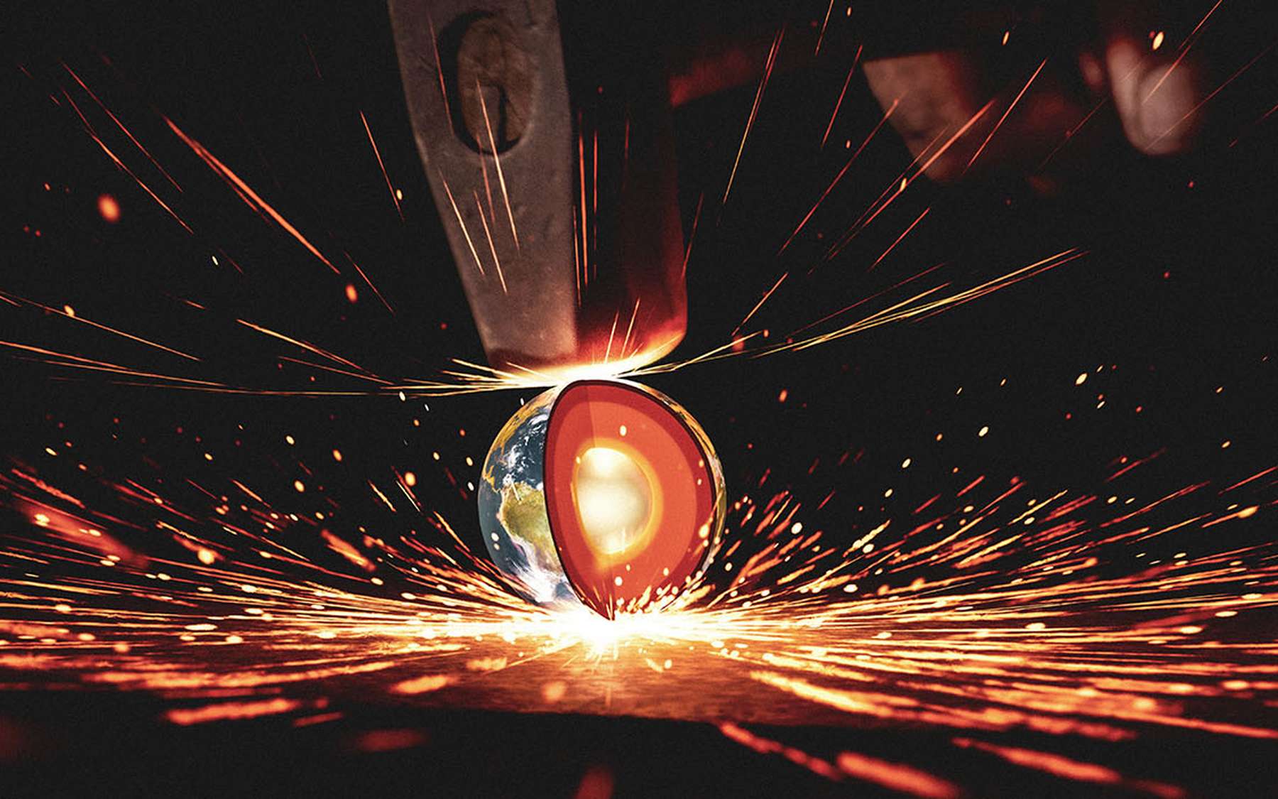 Un secret du noyau de la Terre révélé avec du fer comprimé à l'extrême par laser
