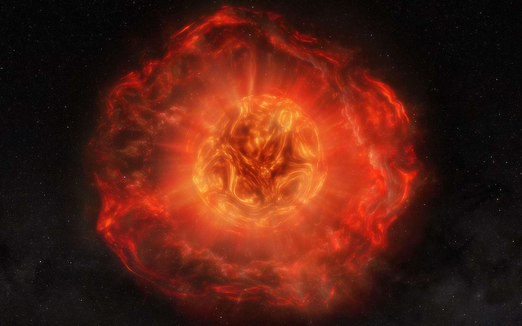 Cette étoile a perdu l'équivalent d'un Soleil entier avant d'exploser en supernova