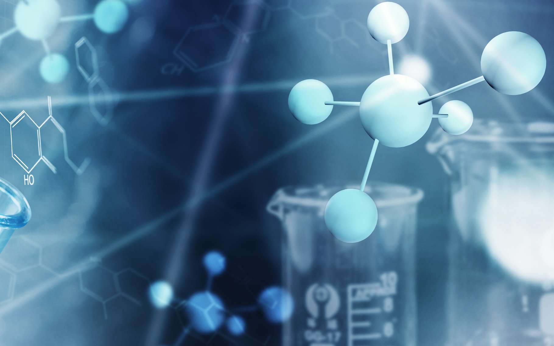 La formule développée renseigne sur l’arrangement des atomes qui constituent une molécule. © m.mphoto, Adobe Stock
