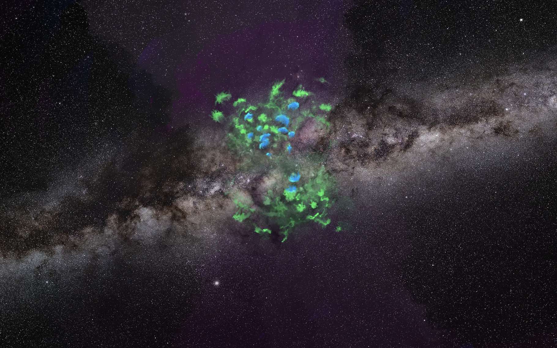 Des centaines de nuages de gaz éjectés de la Voie lactée découverts par hasard