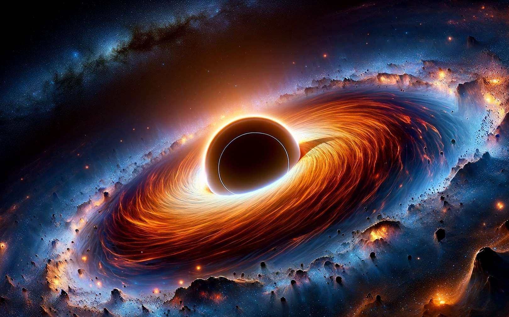 Ce trou noir plus brillant que des milliards d'étoiles « mange un peu plus d'un soleil par jour » !