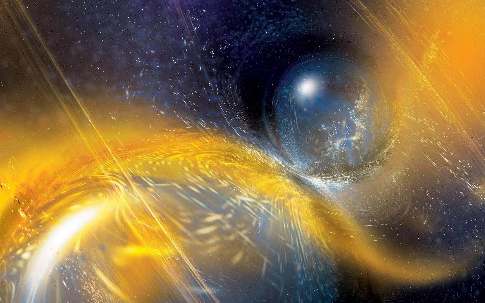Ondes gravitationnelles : une seconde et spectaculaire collision d'étoiles à neutrons découverte
