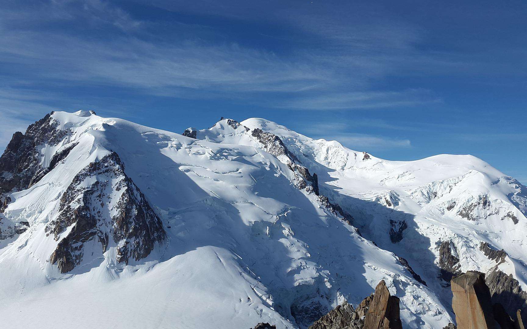 Le sommet du mont Blanc a enregistré une température record de 10,4 °C lors de la canicule du 18 juin 2022. © Simon, Pixabay