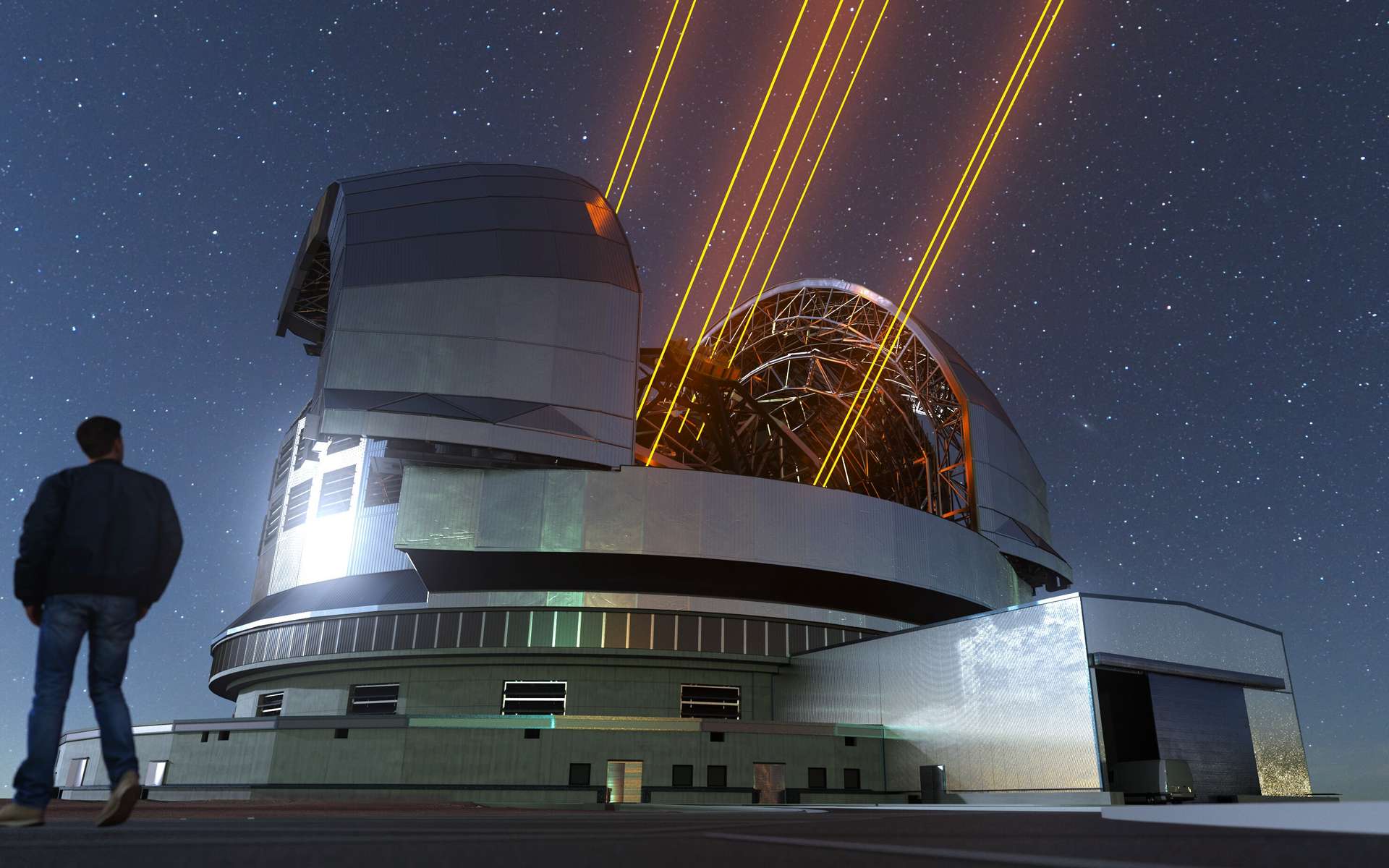 Découvrez le chantier du plus grand télescope du monde, déjà construit à moitié !