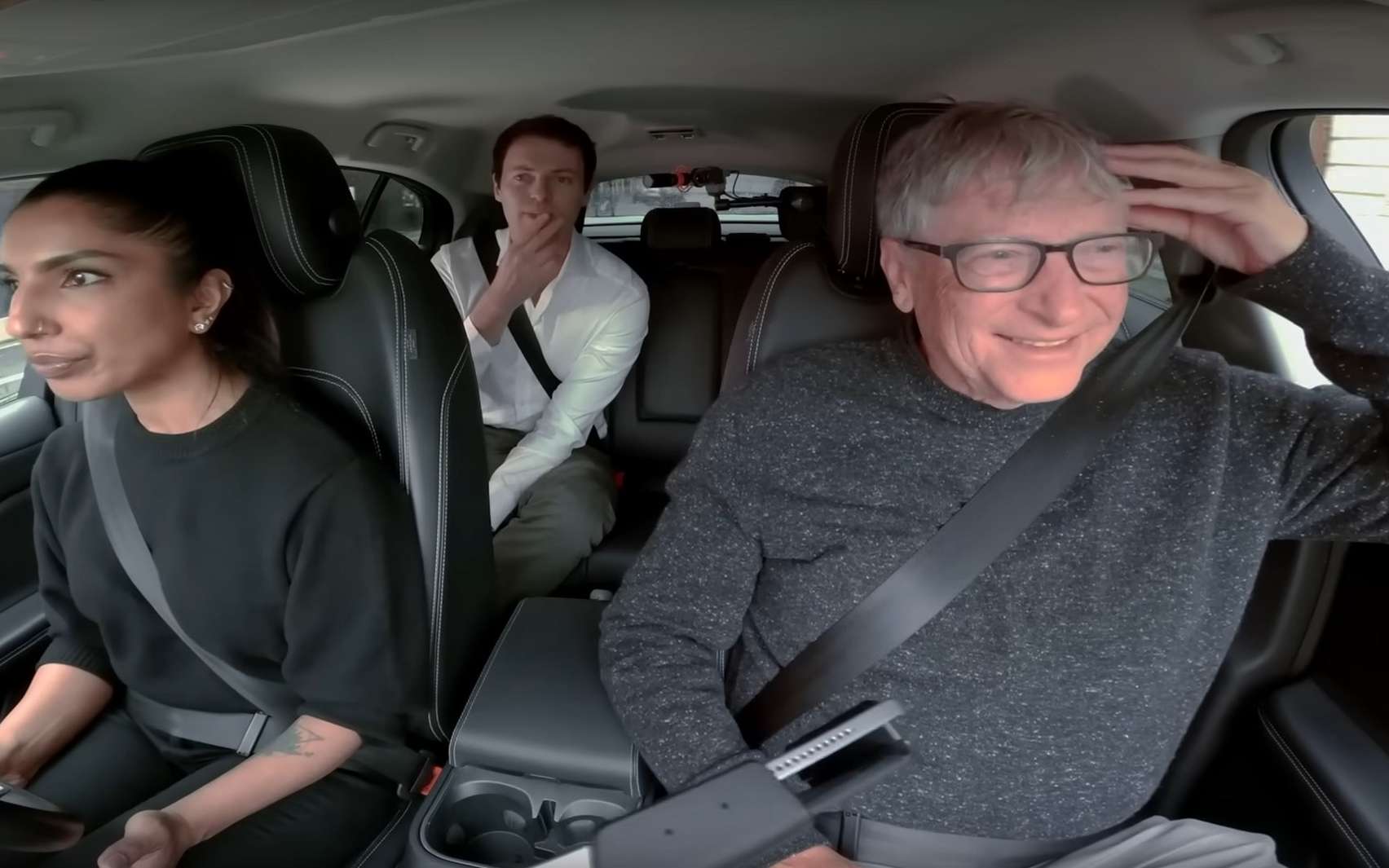 Bill Gates a roulé dans une voiture autonome à Londres